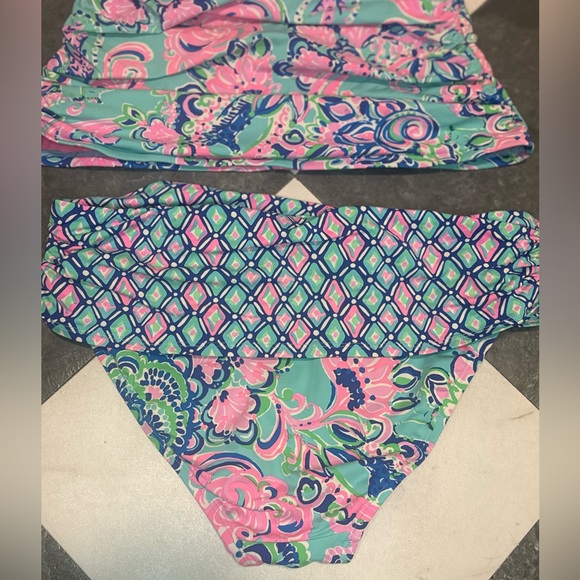 Lilly Pulitzer Tankini Two-piece Floral Swimsuit Sz 6 - Picture 4 of 7